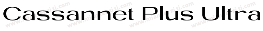 Cassannet Plus Ultra字体转换